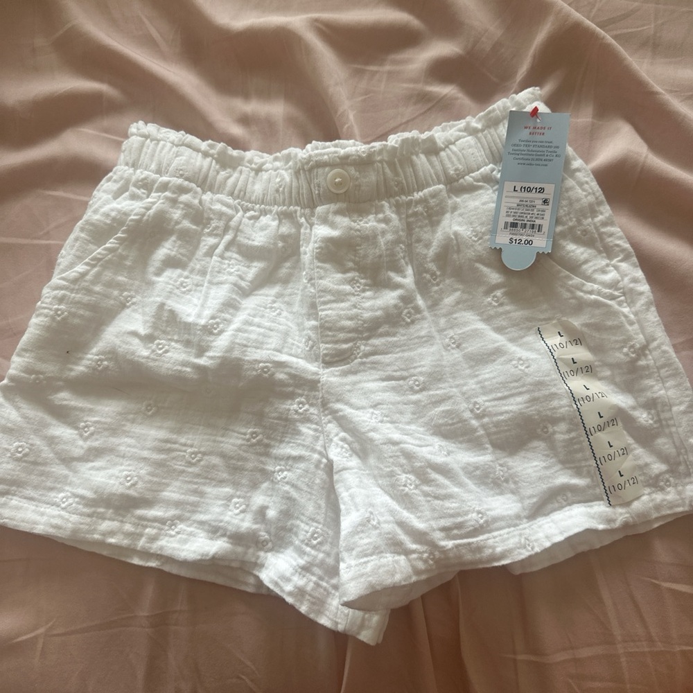 Target White High-Waist Embroidered Women’s Shorts
